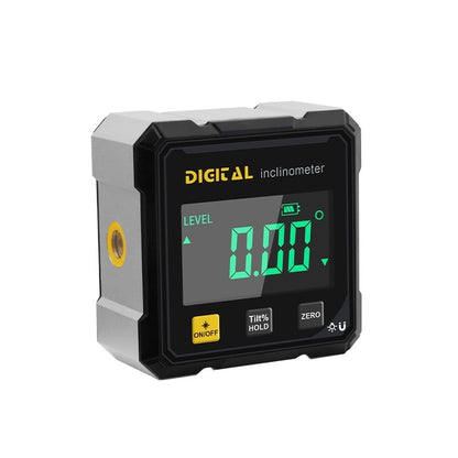 Digital Angle Gauge 360° Range Magnetic Base Illuminated LCD