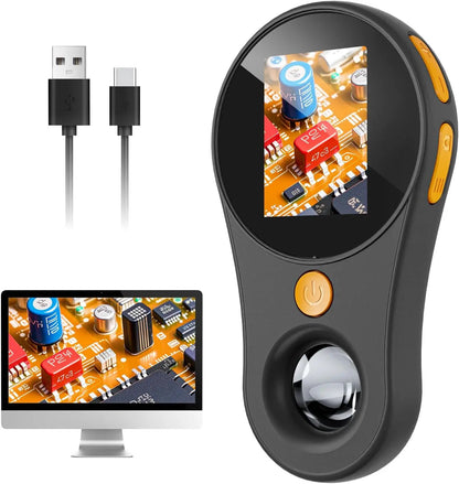Digital Hand Microscope 500x Built-In Screen & LED Light