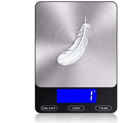 Digital Kitchen Scale Backlit LCD 15 Kg USB-C Rechargeable