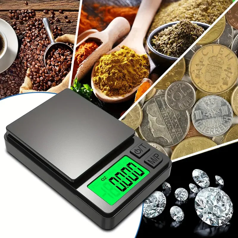 Digital Kitchen Scale Ultra-Slim High-Precision Backlit LCD