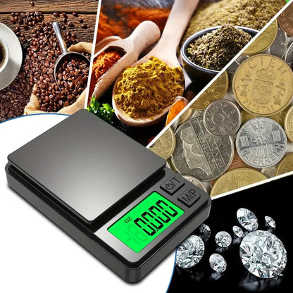Digital Kitchen Scale Ultra-Slim High-Precision Backlit LCD