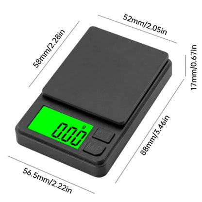 Digital Kitchen Scale Ultra-Slim High-Precision Backlit LCD