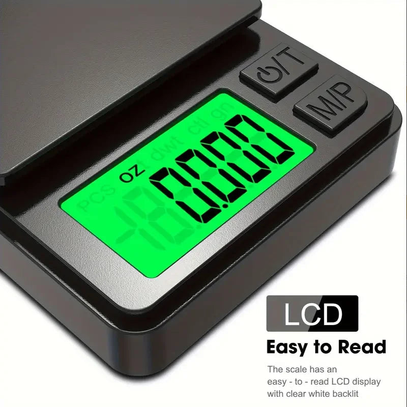 Digital Kitchen Scale Ultra-Slim High-Precision Backlit LCD
