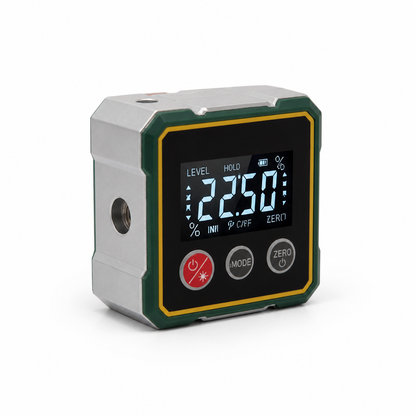 Digital Laser Inclinometer Dual Display Auto Calibration