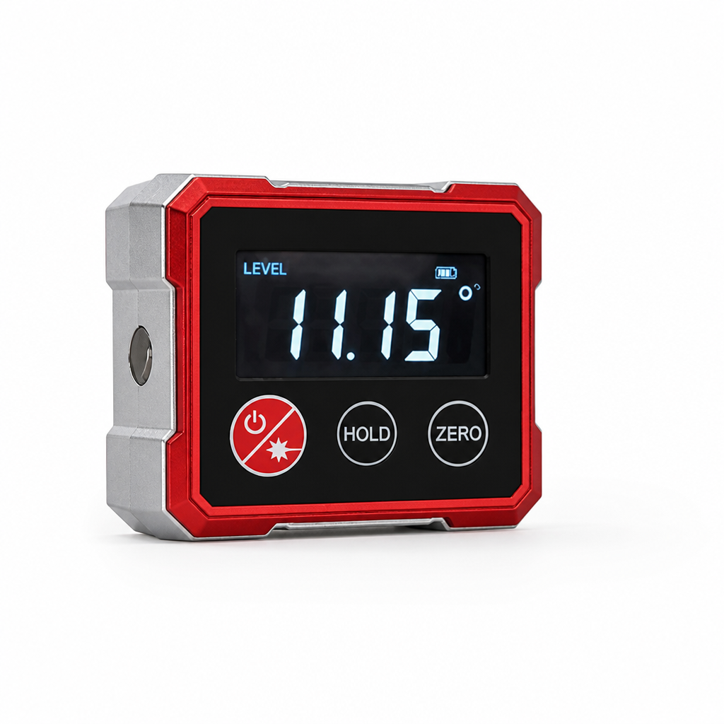 Digital Laser Inclinometer Dual Display Auto Calibration