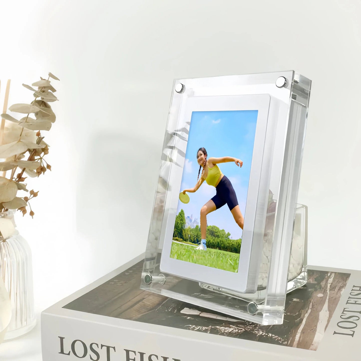 Digital Photo Frame 7-Inch HD Stereo Speakers