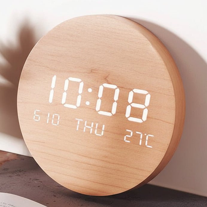 Digital Table Clock LED Display Time Date & Temperature