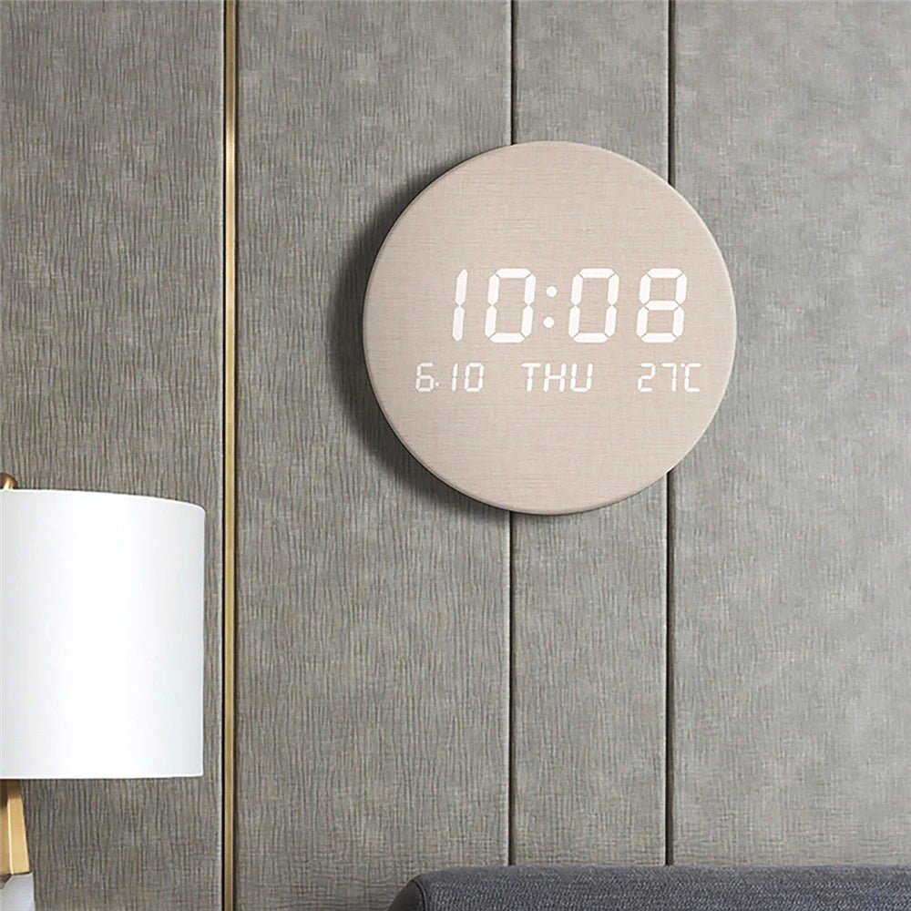 Digital Table Clock LED Display Time Date & Temperature