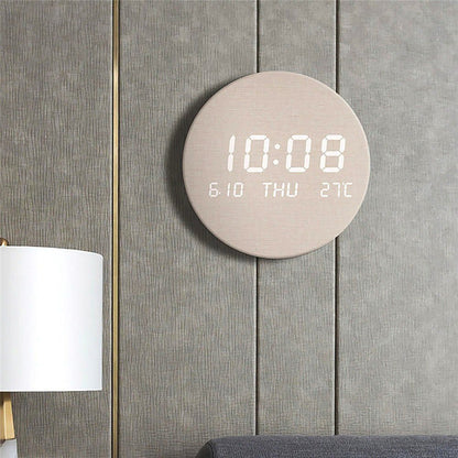 Digital Table Clock LED Display Time Date & Temperature