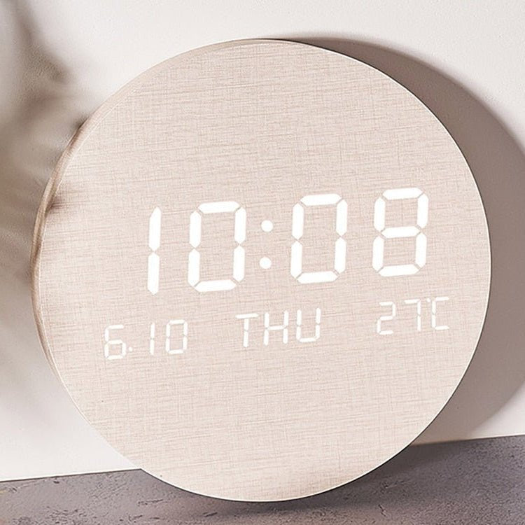 Digital Table Clock LED Display Time Date & Temperature