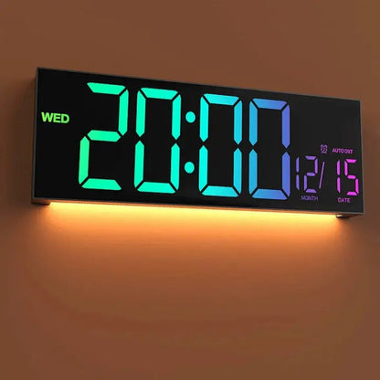 Digital Wall Clock Extra-Large LED Remote Control