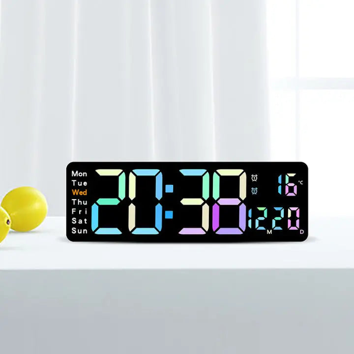 Digital Wall Clock Extra-Large LED Remote Control