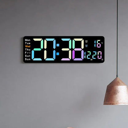 Digital Wall Clock Extra-Large LED Remote Control