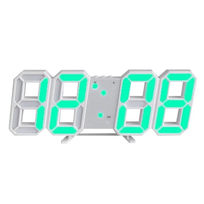 Digital Wall Clock Large Dimmable LED Remote Control