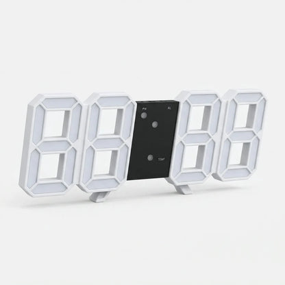 Digital Wall Clock Large Dimmable LED Remote Control