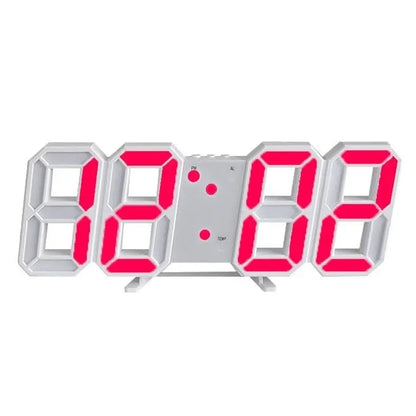 Digital Wall Clock Large Dimmable LED Remote Control