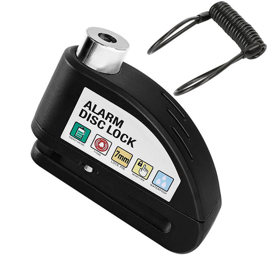 Disc Brake Lock 110 dB Alarm Weatherproof Aluminum Keyless