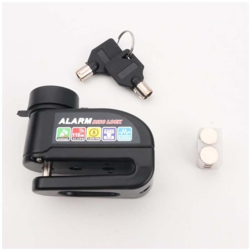 Disc Lock Aluminum Motion-Activated 110 dB Alarm