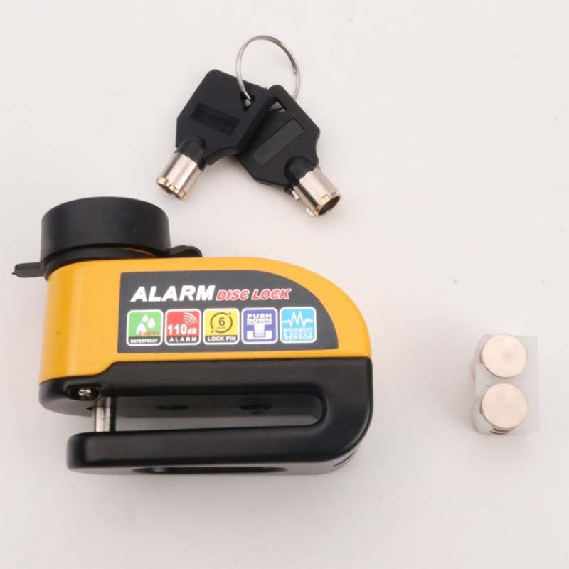 Disc Lock Aluminum Motion-Activated 110 dB Alarm