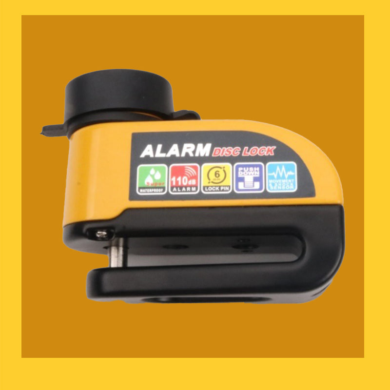 Disc Lock Aluminum Motion-Activated 110 dB Alarm