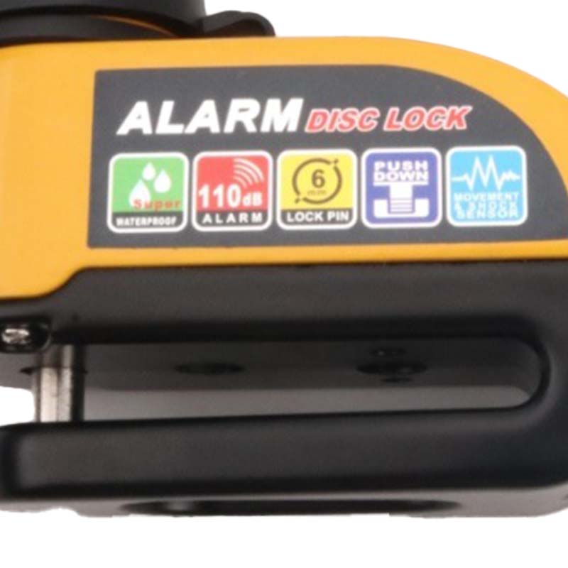 Disc Lock Aluminum Motion-Activated 110 dB Alarm