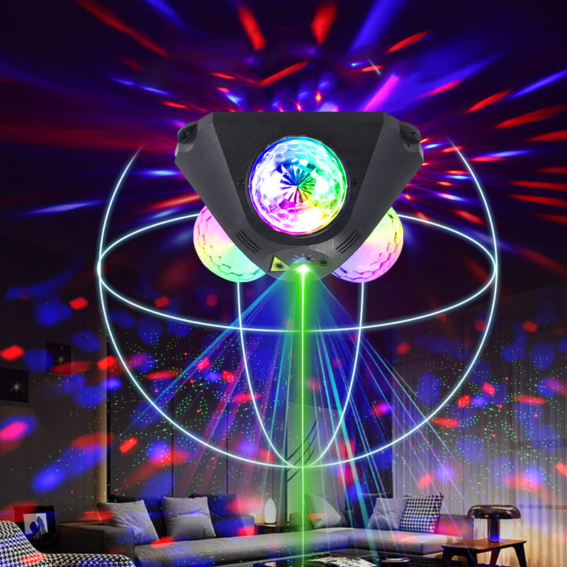 Disco Projector RGB Laser & Music-Synced
