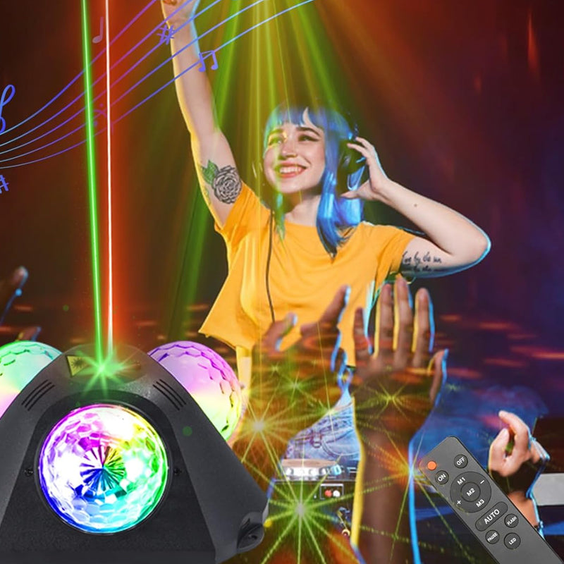 Disco Projector RGB Laser & Music-Synced