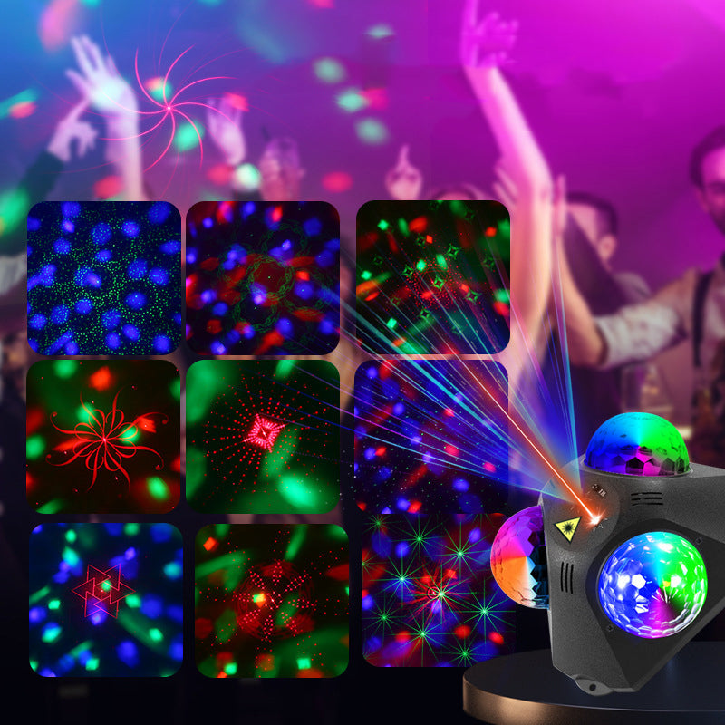 Disco Projector RGB Laser & Music-Synced