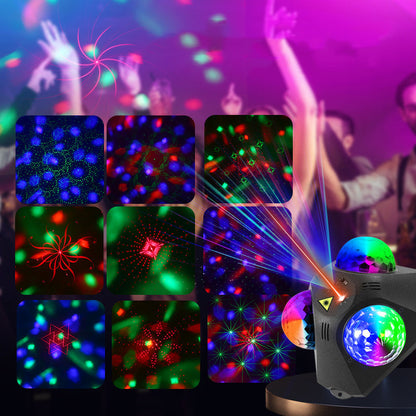 Disco Projector RGB Laser & Music-Synced
