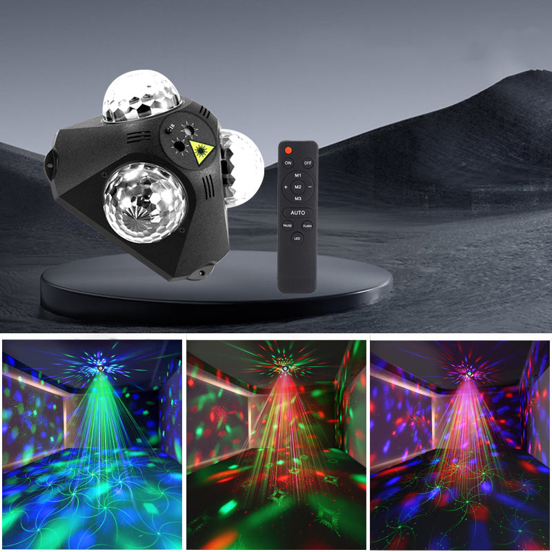 Disco Projector RGB Laser & Music-Synced