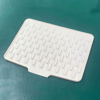 Dish Drying Mat Heat-Resistant Silicone Raised Drainage