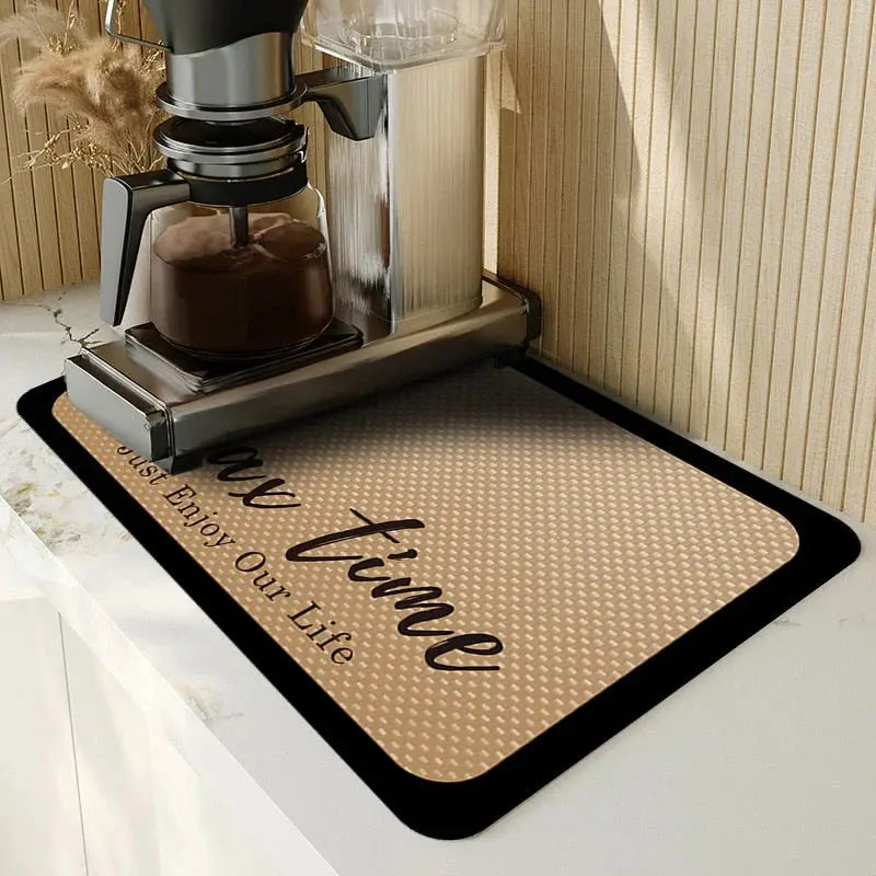 Dish Drying Mat Highly Absorbent Non-Slip & Machine Washable