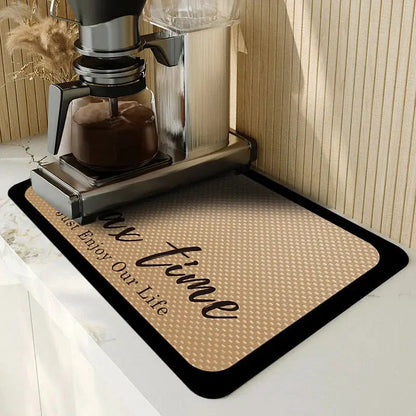 Dish Drying Mat Highly Absorbent Non-Slip & Machine Washable