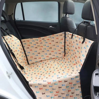 Dog Back Seat Protector Waterproof Box Design Nylon Straps
