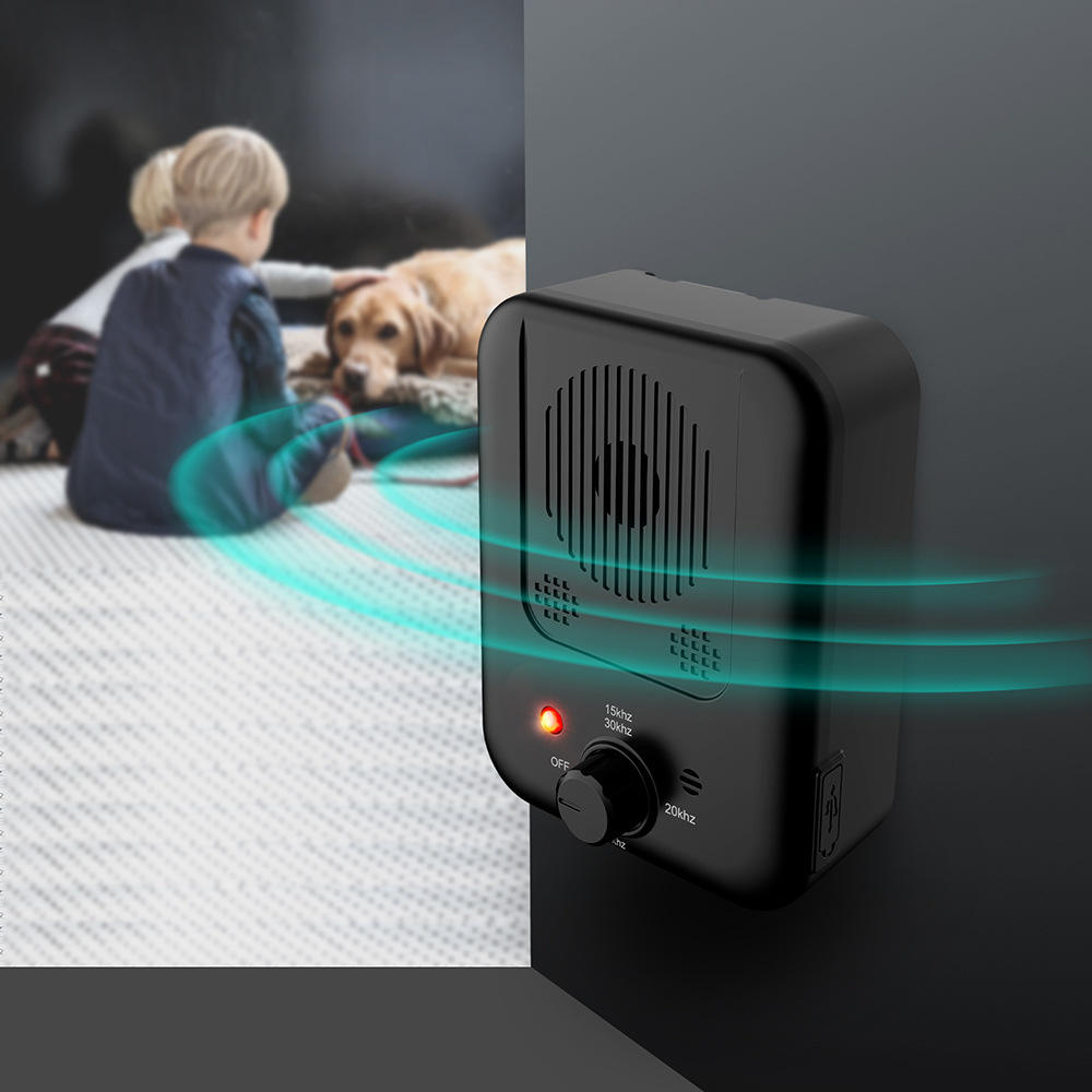 Dog Bark Control Device Ultrasonic Adjustable Frequency Rechargeable
