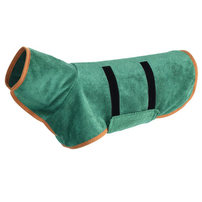 Dog Bathrobe Ultra-Absorbent Microfiber Hooded Quick-Dry