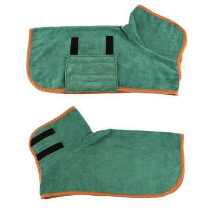 Dog Bathrobe Ultra-Absorbent Microfiber Hooded Quick-Dry
