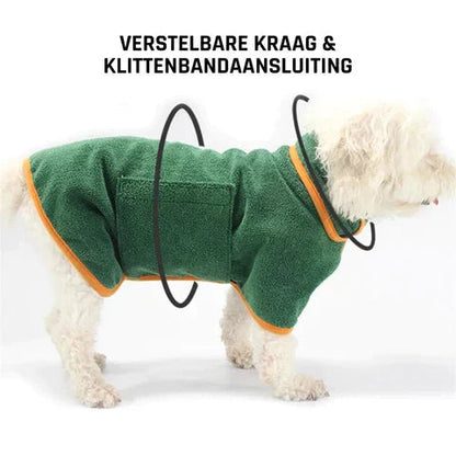Dog Bathrobe Ultra-Absorbent Microfiber Hooded Quick-Dry