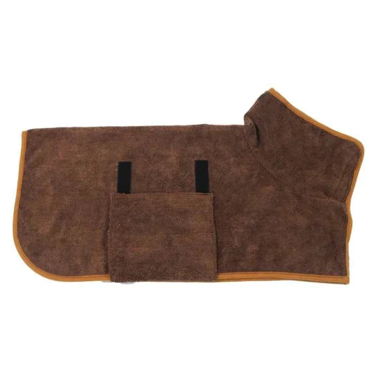 Dog Bathrobe Ultra-Absorbent Microfiber Hooded Quick-Dry