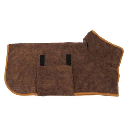 Dog Bathrobe Ultra-Absorbent Microfiber Hooded Quick-Dry