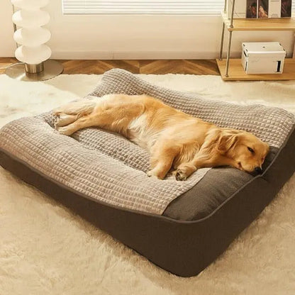 Dog Bed Orthopedic Support & Raised Edge Removable Cover