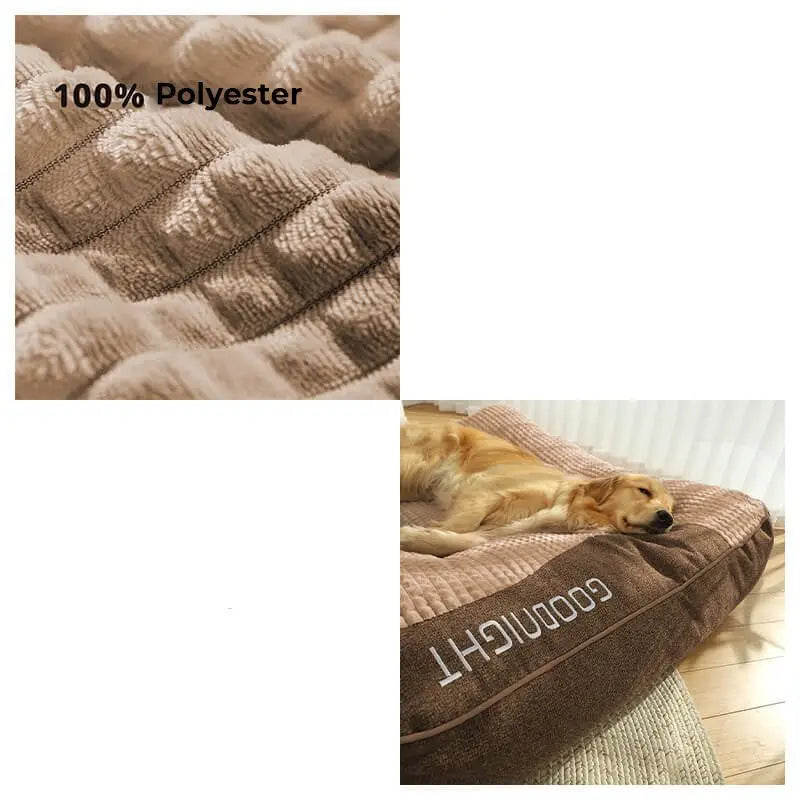 Dog Bed Orthopedic Support & Raised Edge Removable Cover