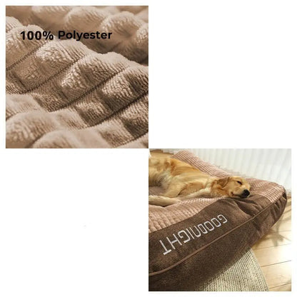 Dog Bed Orthopedic Support & Raised Edge Removable Cover
