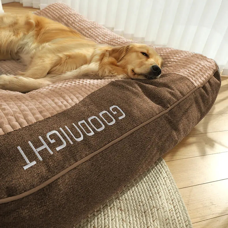 Dog Bed Orthopedic Support & Raised Edge Removable Cover