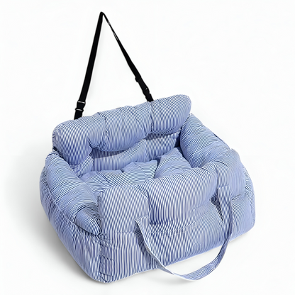 Dog Car Seat Padded Raised Sides & Seatbelt