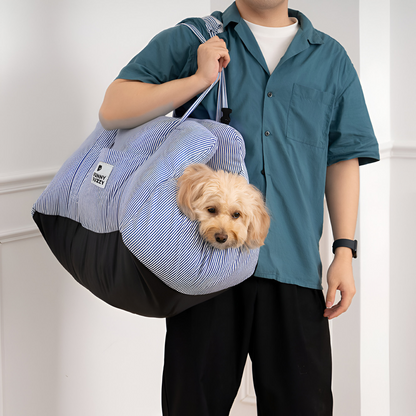 Dog Car Seat Padded Raised Sides & Seatbelt