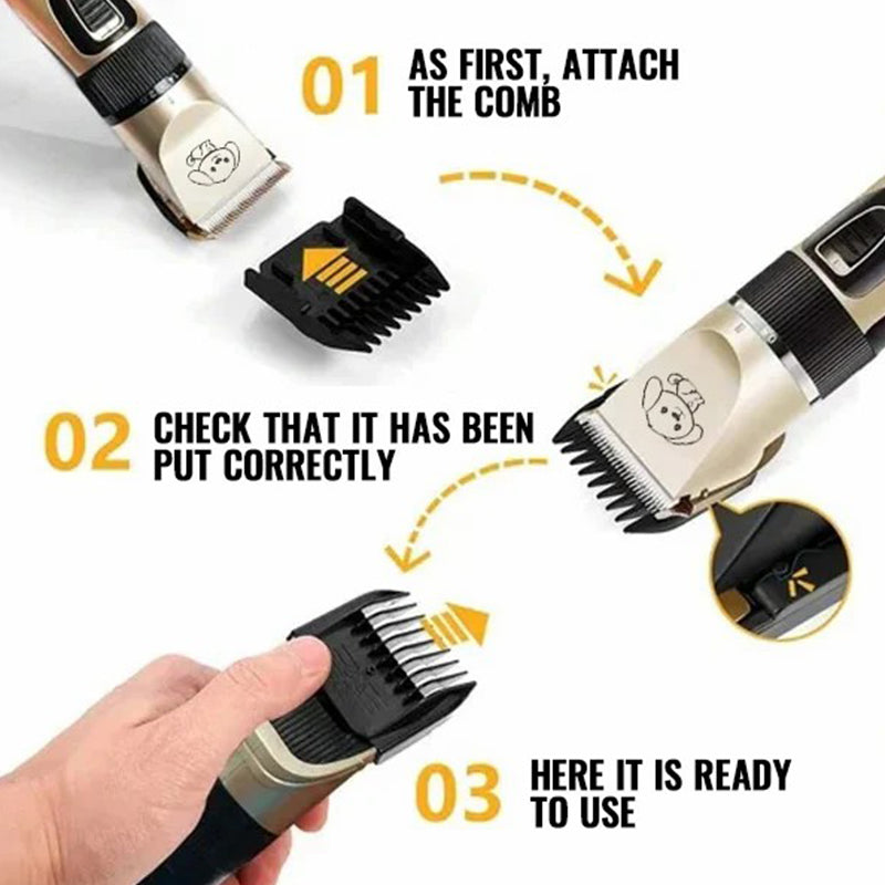 Dog Clipper Ultra-Quiet Ceramic Blade Cordless