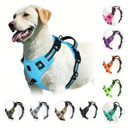 Dog Harness Anti-Pull & Padded Handle Reflective Straps