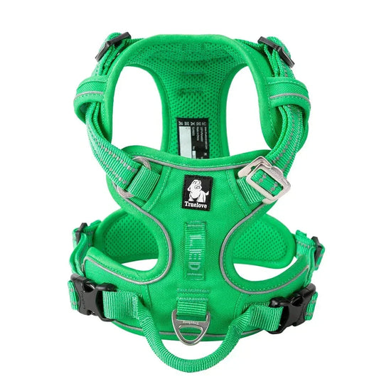 Dog Harness Breathable Fabric Adjustable Straps & Sturdy Buckles