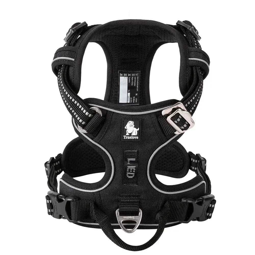 Dog Harness Breathable Fabric Adjustable Straps & Sturdy Buckles